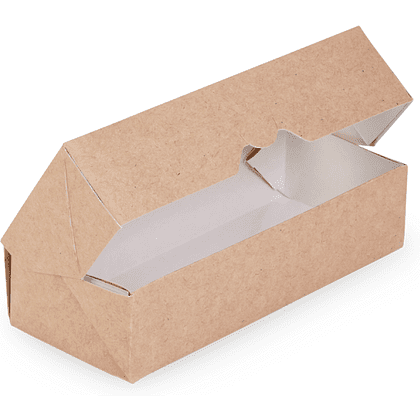 Контейнер бумажный 460 мл, 167х70х40, 25 шт/упак, крафт - 3