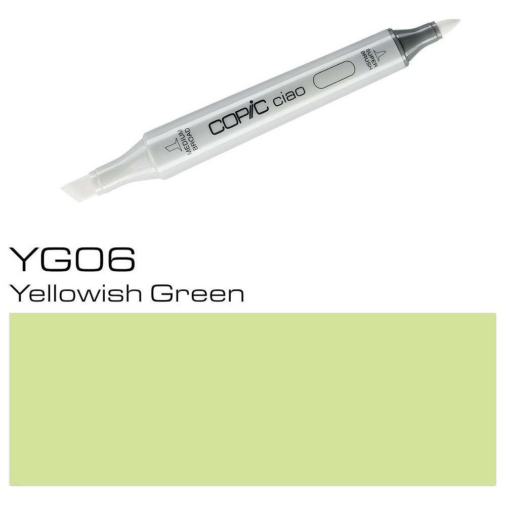 Маркер перманентный "Copic ciao", YG-06 желтовато-зеленый