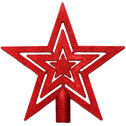 Верхушка елочная "Красная звезда", красный