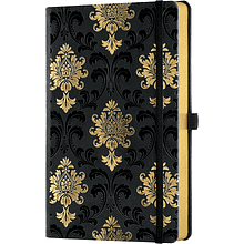 Блокнот Castelli Milano "Baroque Gold", А5, 96 листов, линейка, черный, золотой