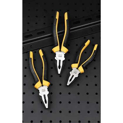 Плоскогубцы Deli YS EDL0003, 200 мм, 2-х компонентные рукоятки - 8