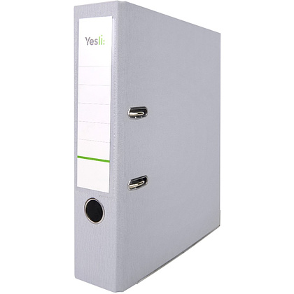 Папка-регистратор "Yesli:", А4, 75 мм, ПВХ, серый