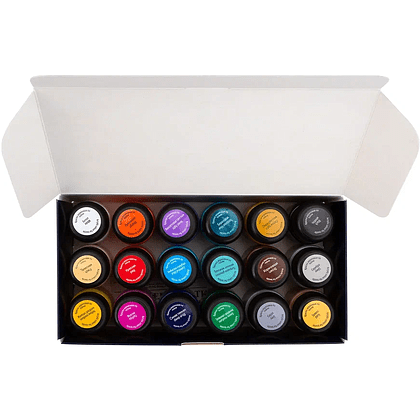 Краска акриловая по ткани "Декола", набор 18 цветов, 20 мл, банки - 7