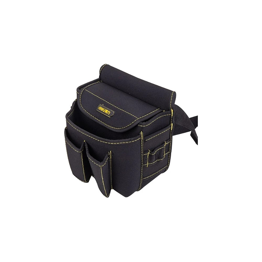 Сумка для инструментов поясная Deli YS EDL-P4, 220х140х200 мм, ткань Oxford, черный - 7