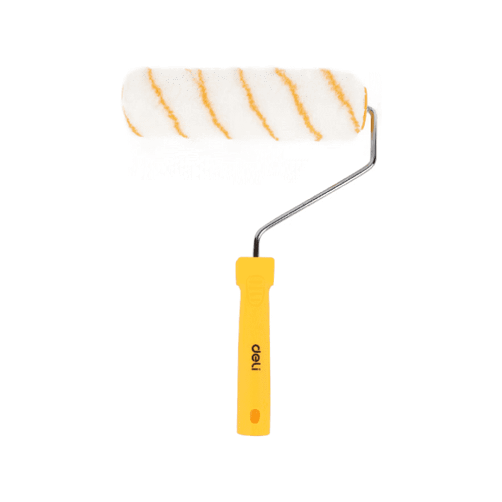 Валик малярный Deli "EDL509619", 220x12 мм, белый, желтый