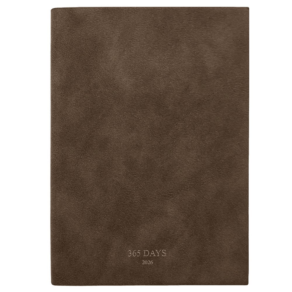 Ежедневник датированный "365days", А5, 352 страницы, шоколадный, 2026