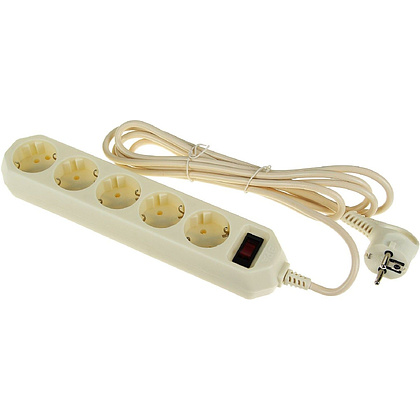 Сетевой фильтр Эра "USF", 5 розеток, 3 м