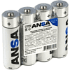 Батарейки алкалиновые ANSA Standart "R6/BL-4 (AA)", 4 шт, щелочные - 3