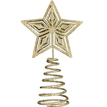 Верхушка елочная "Золотая звезда", золотистый