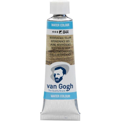 Краски акварельные "Van Gogh", 844 интерферентный желтый, 10 мл, туба