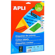 Самоклеящиеся цветные этикетки универсальные 