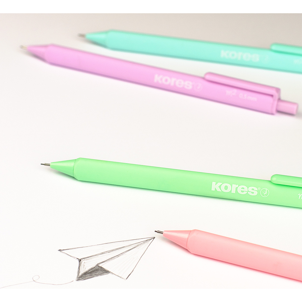 Карандаш автоматический Kores "М2", 0.5 мм, ассорти  - 3