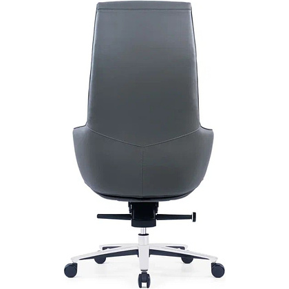Кресло компьютерное SitZone CH-500A, кожа, алюминий, черный - 5