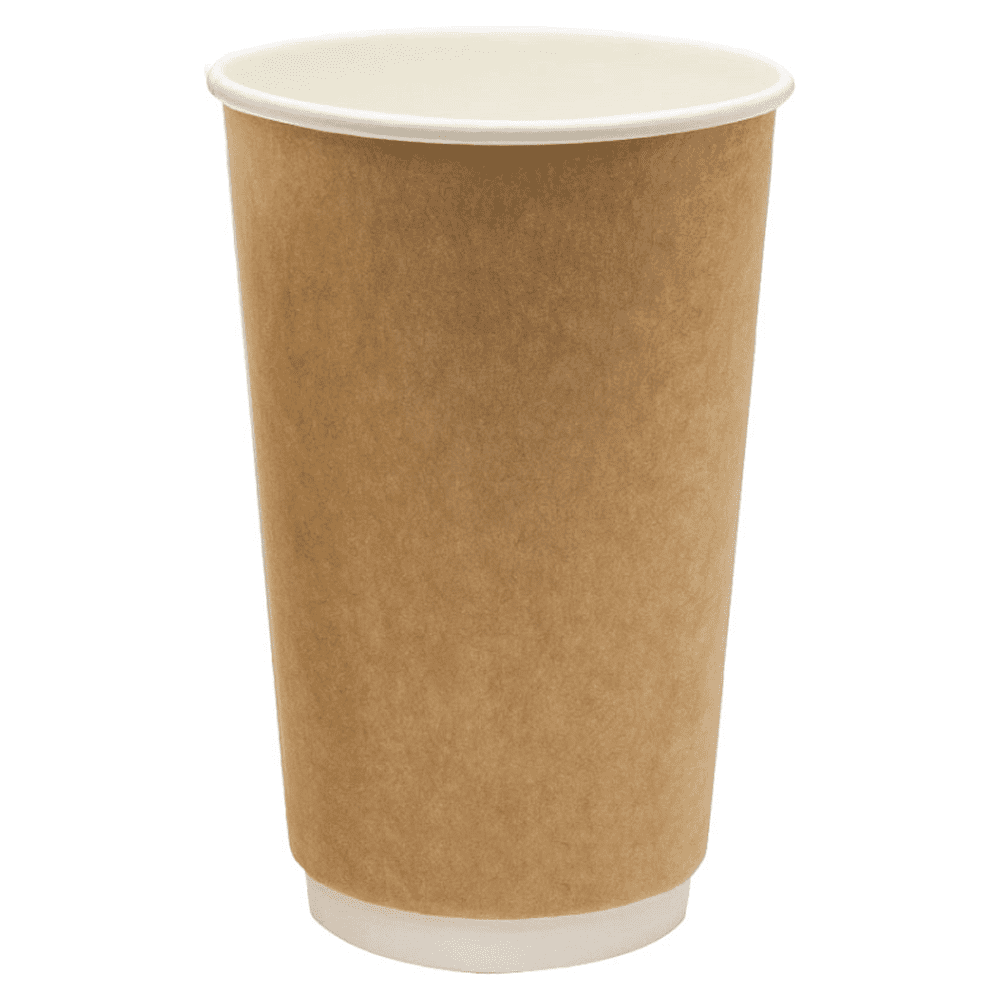 Стакан картонный 18 шт, 400 мл, крафт ECO