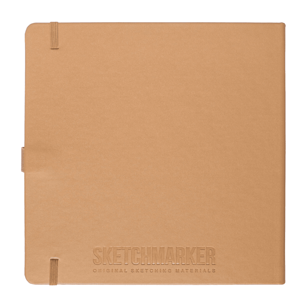 Скетчбук "Sketchmarker", 80 листов, 20x20 см, 140 г/м2, капучино  - 2