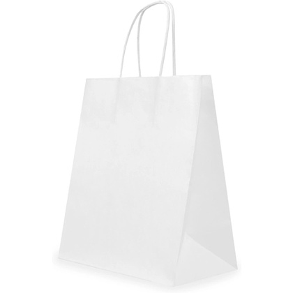 Пакет бумажный, белый, 70, с кручеными ручками, 350х150х450 мм