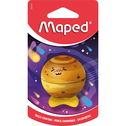 Точилка "Planet", 1 отверстие, ассорти - 4
