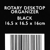 Подставка для канцелярских мелочей "Круглая", 165x165x160 мм, черный - 5