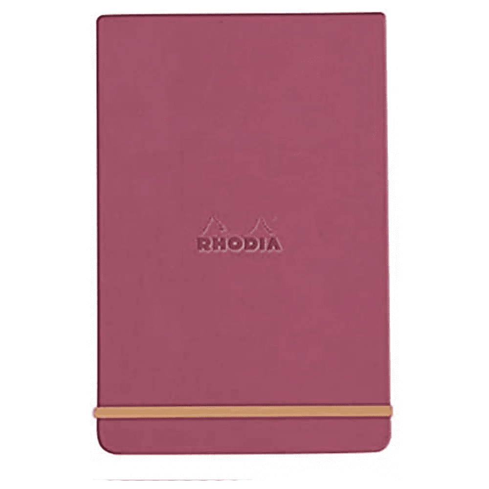 Блокнот "Rhodiarama Webnotepad" на резинке, A5, 96 листов, линейка, розовое дерево