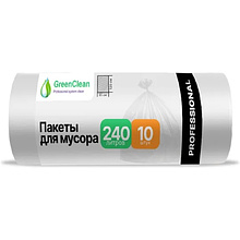 Мешки для мусора GreenClean Professional, 240 л, 30 мкм