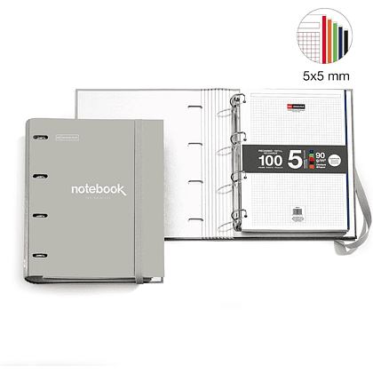 Тетрадь Miquelrius "Emotions", А4, 100 листов, клетка, серый - 2