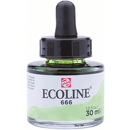 Жидкая акварель "ECOLINE", 666 пастельный зеленый, 30 мл