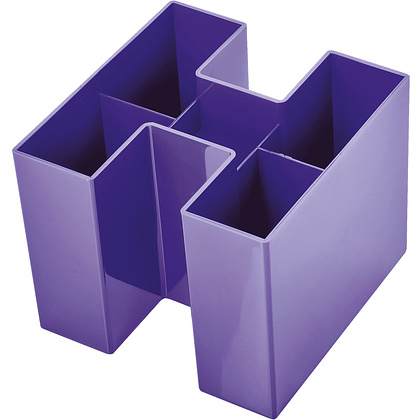 Подставка для канцелярских мелочей "Bravo", 109x90x109 мм, фиолетовый - 2