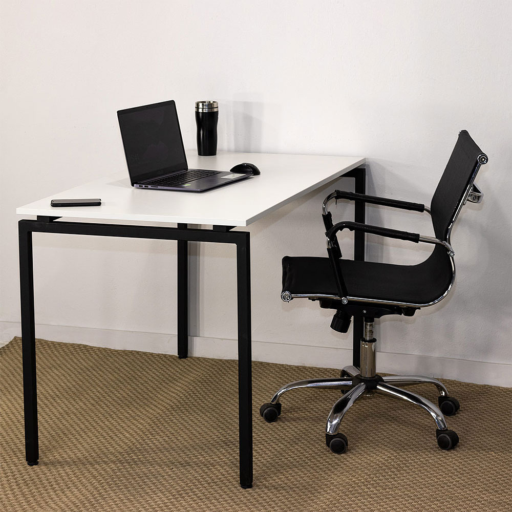 Стол письменный "Лофт Сиэтл ДТ-5", 1200х700х750 мм, черный, белый крафт - 7