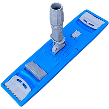 Держатель для мопов с зажимами, 40 см, синий, серый - 4