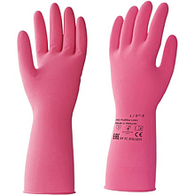 Перчатки латексные HQ Profiline, красный