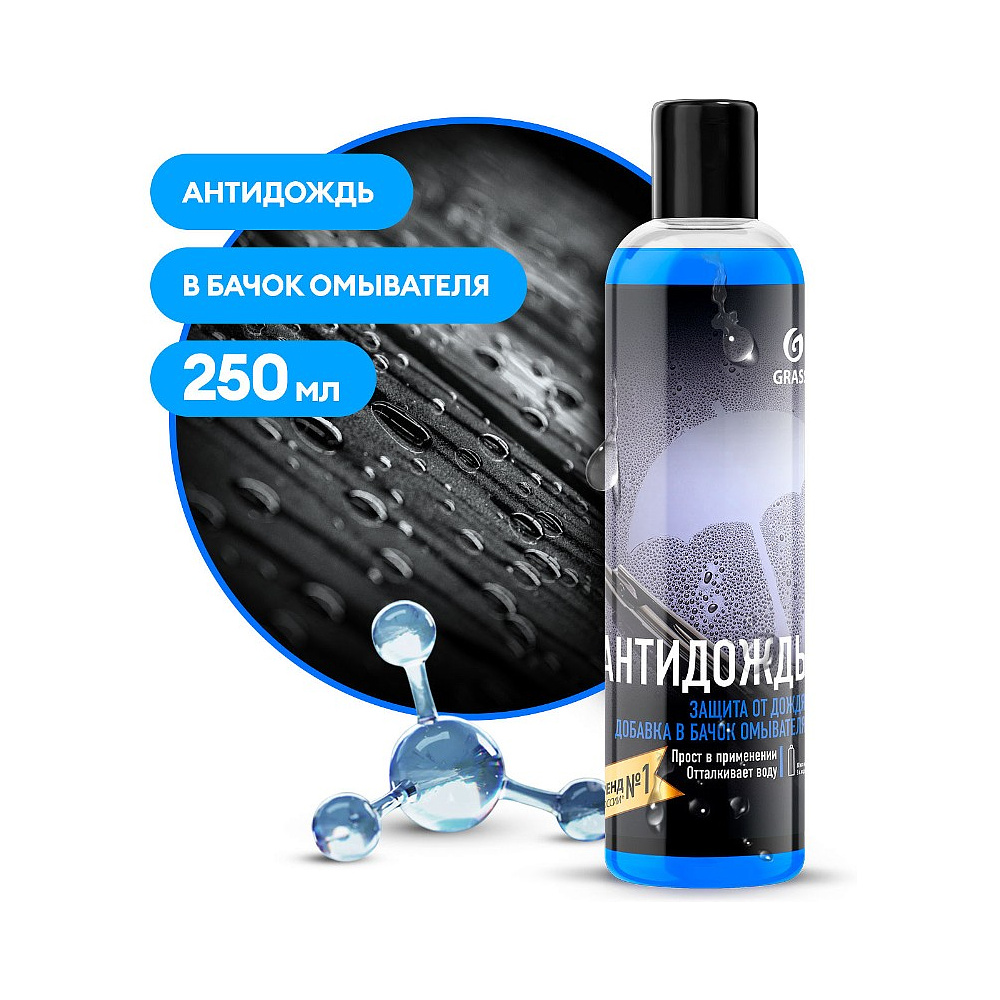 Средство для ухода за автомобилями защитное "Антидождь" в бачок омывателя, 250 мл