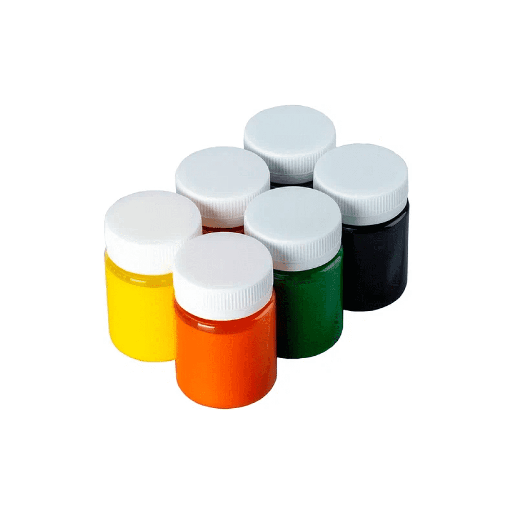 Краска акриловая по шелку "Декола батик", набор 6 цветов, 50 мл, резервы 2 шт. - 6