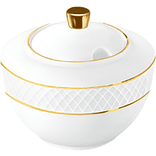 Сахарница "WL-880102470 Diamond", 340 мл, фарфор, белый