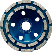 Чашка алмазная по бетону Krugo Master, 125x22.23 мм, двухрядная