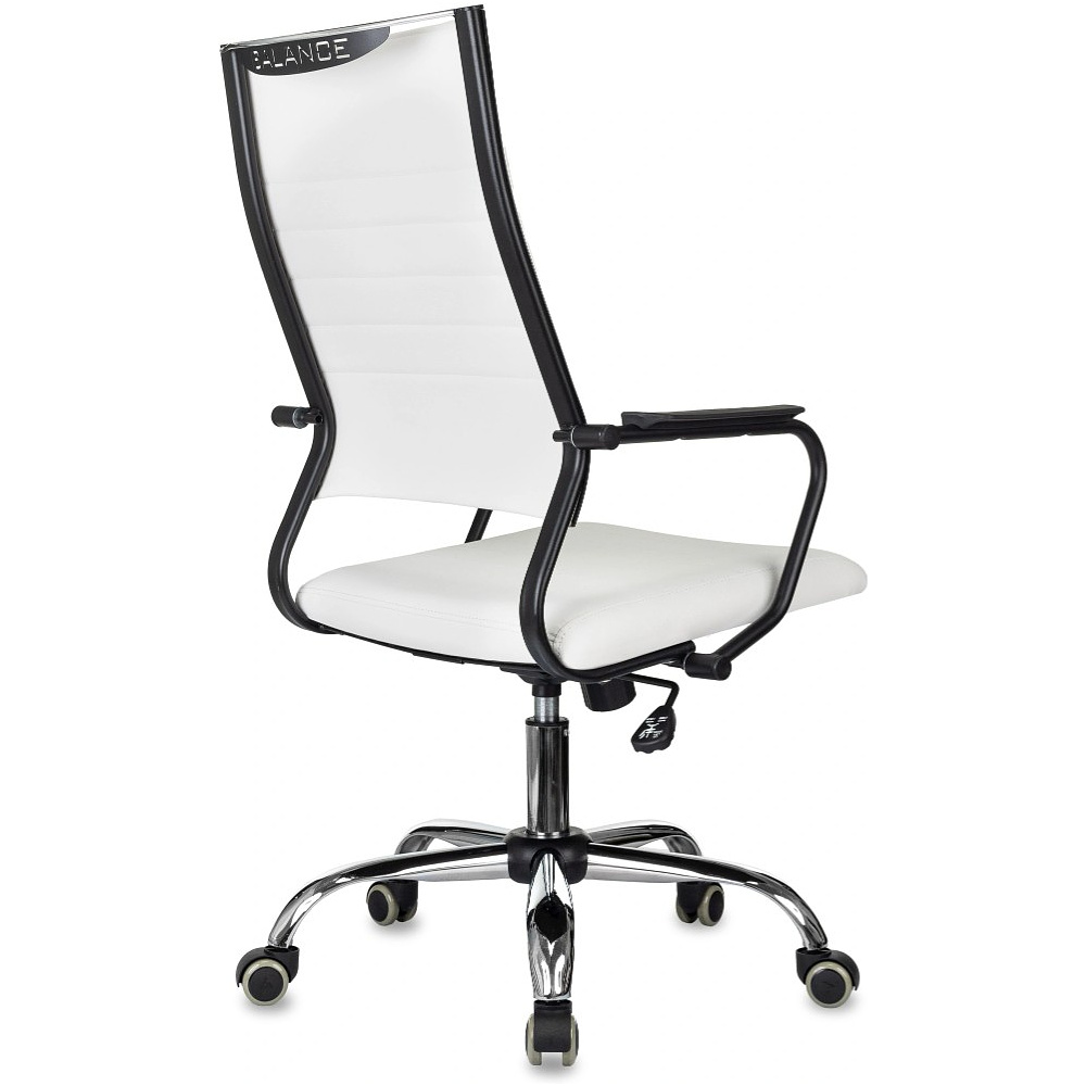 Кресло компьютерное Бюрократ CH BALANCE SL Line, экокожа, белый - 5