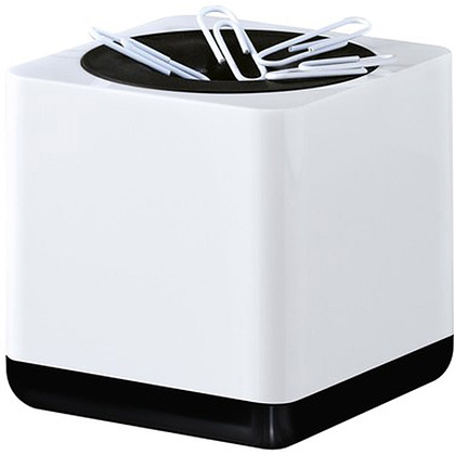 Подставка для скрепок "iLine", черный, белый