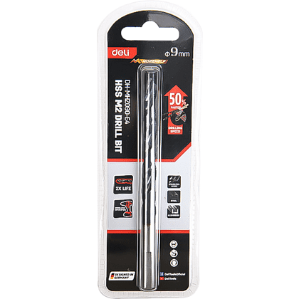 Сверло по металлу Deli RS EDH-MHZ095-E4, 9.5 мм, DIN 338, HSS-TiN - 3