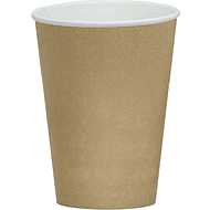 Стакан картонный 300 мл, 50 шт, крафт