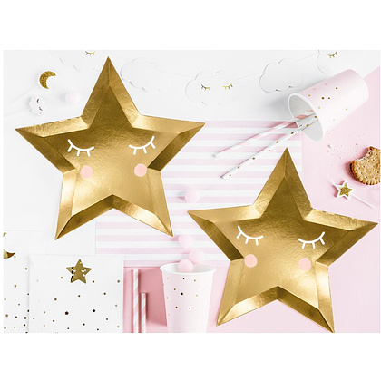 Тарелка бумажная "Little star", 27 см, 6 шт - 3