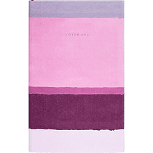 Блокнот "Stripes bubblegum", А4, 96 листов, линейка, розовый, срез разноцветный