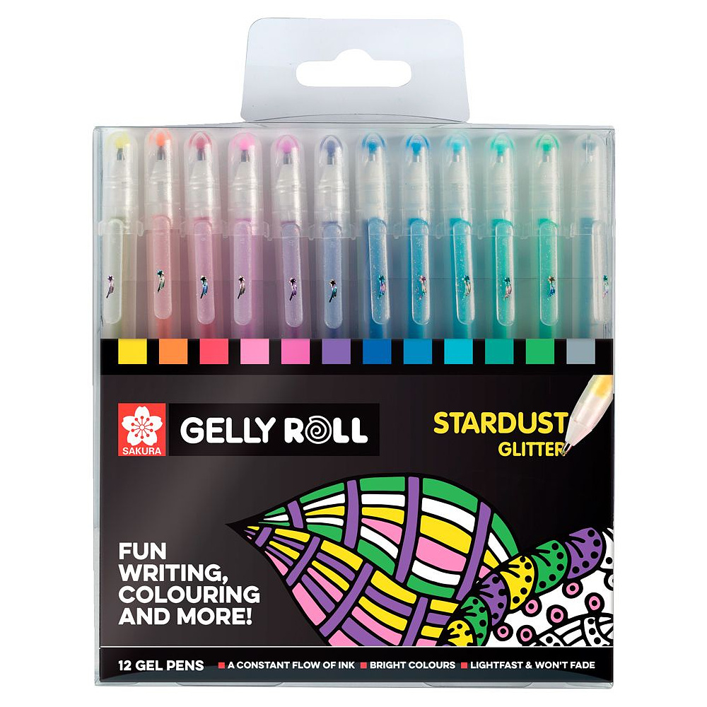 Набор ручек гелевых "Gelly Roll Stardust", 12 шт.