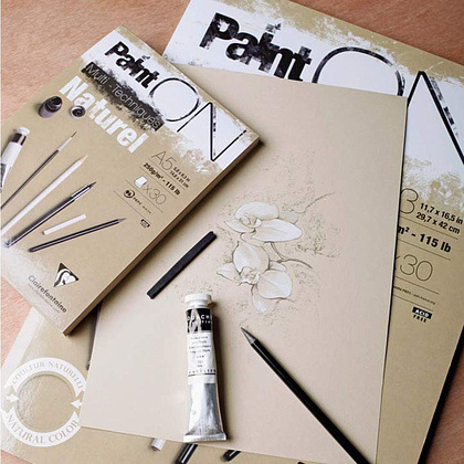 Блок-склейка "Paint'On" Naturel, А4, 250 г/м2, 30 листов - 2