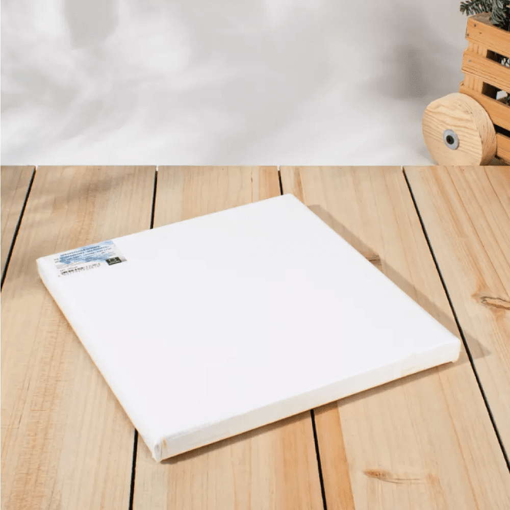 Бумага акварельная на подрамнике "Малевичъ", 20х20 см, хлопок, 300 г/м2, среднее зерно - 5