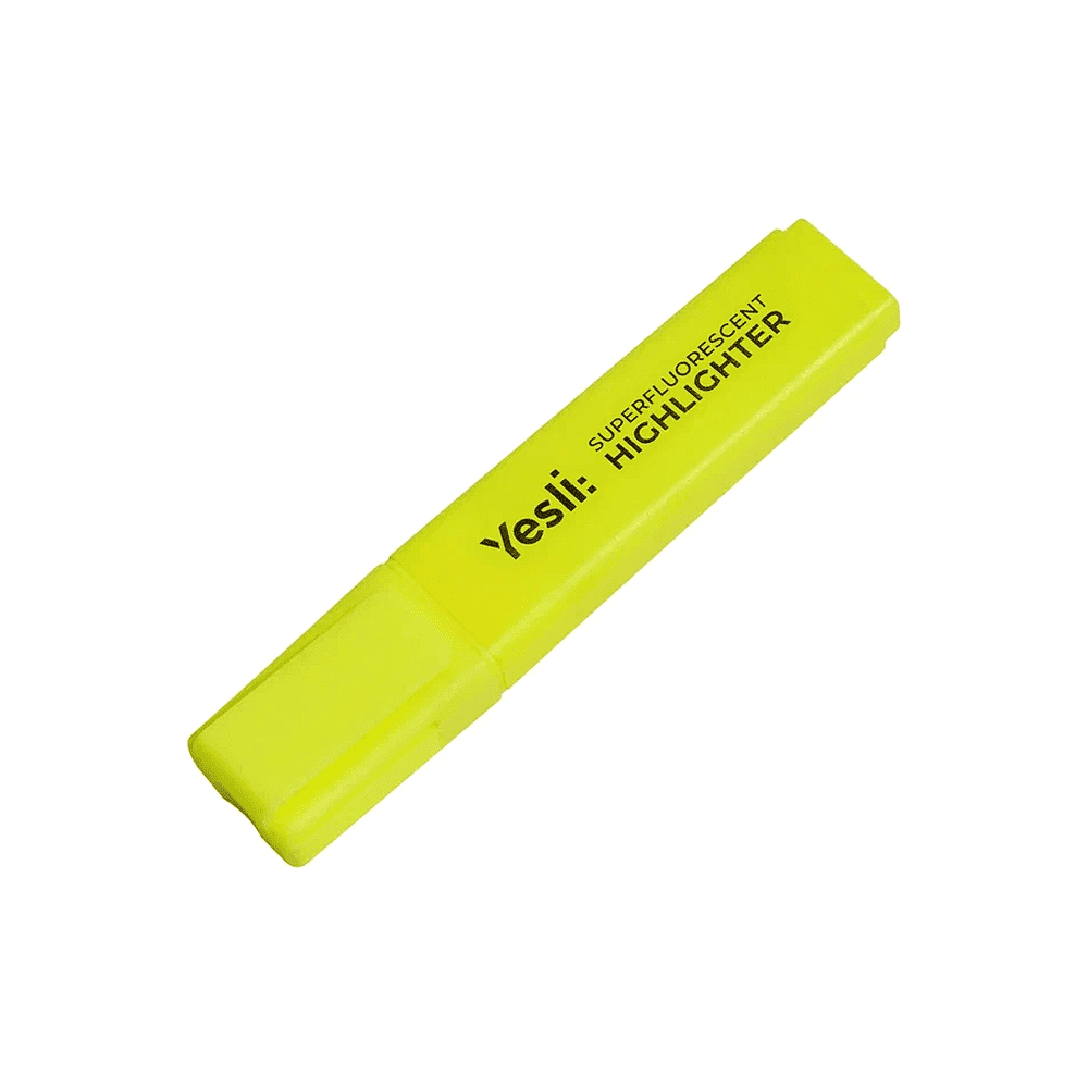 Маркер текстовый "Yesli:", желтый