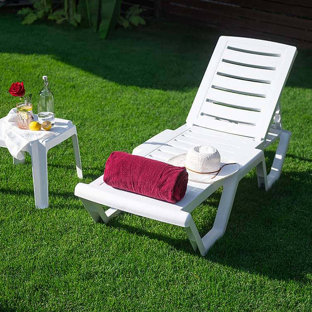 Шезлонг Элластик, пластик, белый - 7