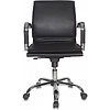 Кресло для руководителя "Бюрократ CH-993" низкая спинка, кожзам, хром, черный - 2