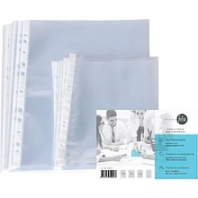 Файл (папка-карман) "Inter-folia", А4, 90 мк, 50 шт., прозрачный