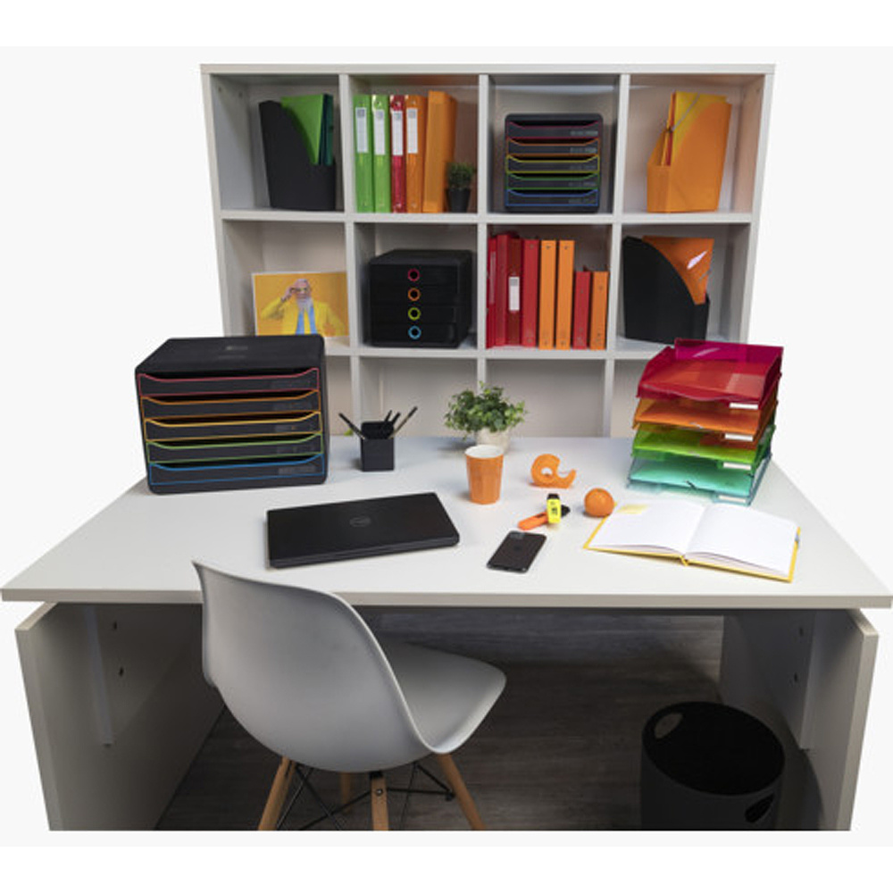 Блок из 4 лотков закрытый "BlackOffice Big Box Plus", 347x278x267 мм - 4