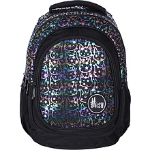 Рюкзак молодежный "Hash neon kitty", чёрный