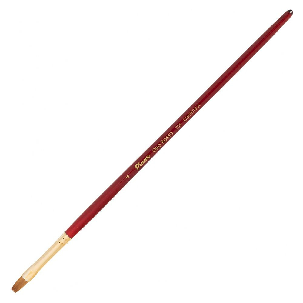 Кисть для рисования "Pinax ORO ROSSO", синтетика, плоская, №4
